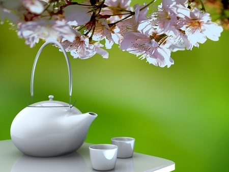 teapot with nice background for adv or others purpose useの写真素材