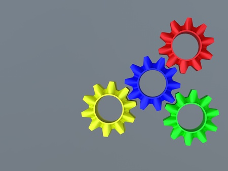  abstract web design with copy space in cog wheel