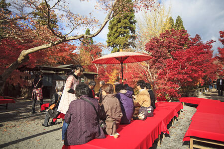 Eikando, Kyoto   Japan - Nov 26 2013  the picturesque scenery, the annual Maple Leaf season attracts...