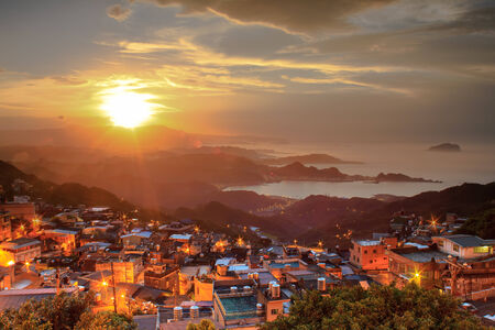 Jiufen, Taiwanの写真素材