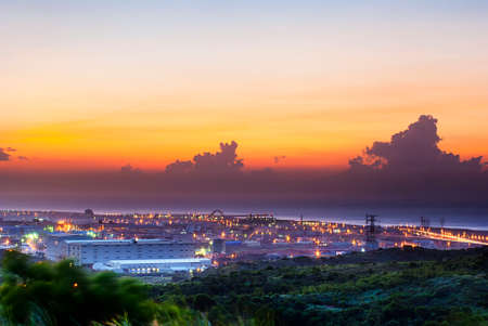 Nice sunset landscapeの写真素材