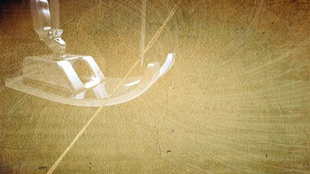 Sewing machine and thread rolling for adv or others purpose useの写真素材