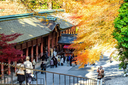 Kyoto, Japan - November 22, 2013: Enryaku-ji is a Tendai monastery located on Mount Hiei in Otsu, overlooking Kyotoのeditorial素材