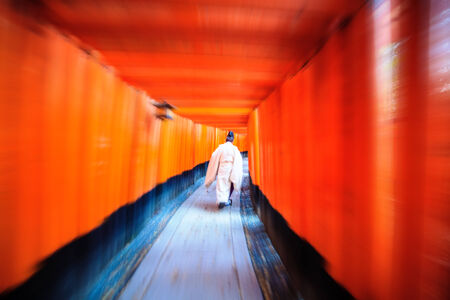 Kyoto, Japan - November 26, 2013: Fushimi Inari Taisha Shrine in Kyoto, Japanのeditorial素材