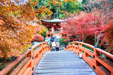 Kyoto, Japan - November 24, 2013: Daigo-ji is a Shingon Buddhist temple in Fushimi-ku, Kyoto, Japanのeditorial素材