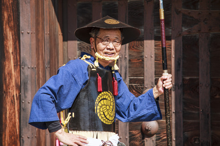 Himeji, Japan - March 28, 2015: himeji castle during cherry blossom timeのeditorial素材