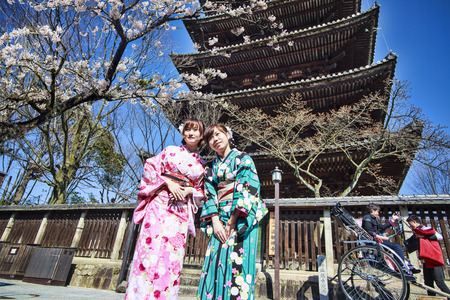 Kyoto, Japan - March 28, 2015 : Kiyomizu-dera in Temple Kyoto, Japanのeditorial素材