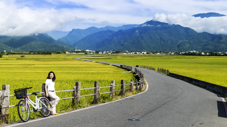 Taitung, Taiwan - June 13, 2015: The most beautiful Taitung Conunty Fong Yuan Elementary Schoolのeditorial素材