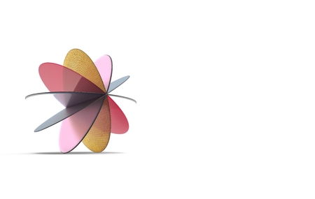 the stained glass window of colored glassの写真素材