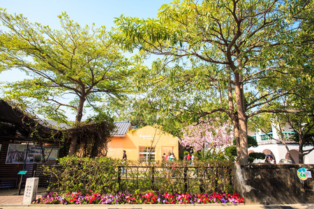 Tainan, Taiwan - March 9, 2013: Tainan Anping Tree House Fengying District, Tainan, Taiwanのeditorial素材