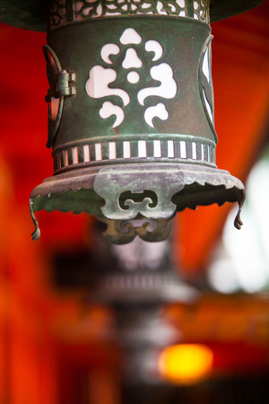 The perspective view of kyoto stree view as background in the sakura seasonの写真素材