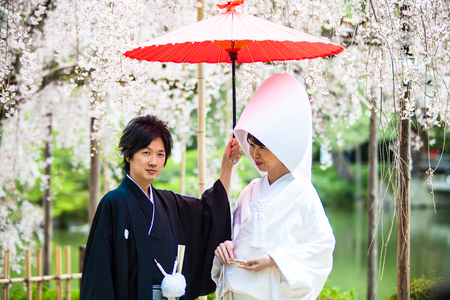 Kyoto, Japan - July, 12 : The perspective view of kyoto stree view as background in the sakura seasonのeditorial素材