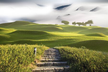 The beautiful landscape with nice background colorの写真素材