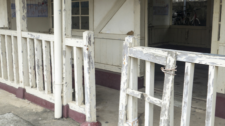 Tanwen Station, Taiwan - Apr, 25 2017 :  railway station on the Taiwan Railway Administration (TRA) Western Line (Coast Line) located in Zaoqiao Township, Miaoli County, Taiwan.のeditorial素材
