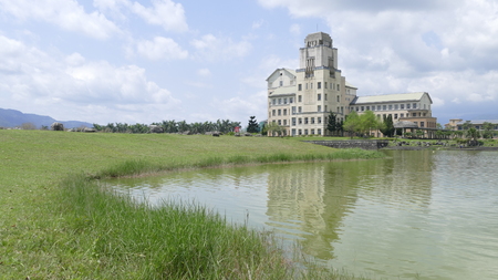 The Taiwan's most beautiful university, Taitung Donghua Universityのeditorial素材
