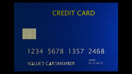 The 3d rendering of nice credit card with clear backgroundの写真素材