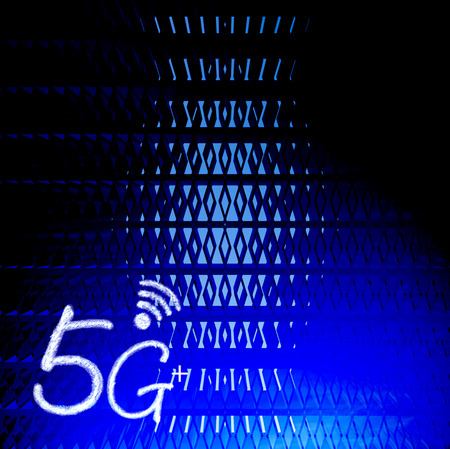 The 5G plus signal communication icon with nice background