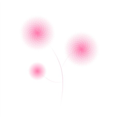 The Abstract vector illustration of flower similar with fireworksのイラスト素材