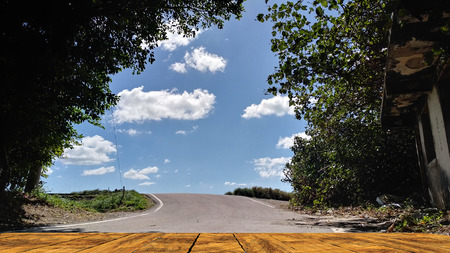The Beautiful view of Tamsui River Estuary Freshwater District, Taiwanの写真素材