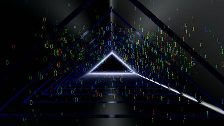 The Technology Artificial intelligence (AI) and internet of things IOT network animation concept