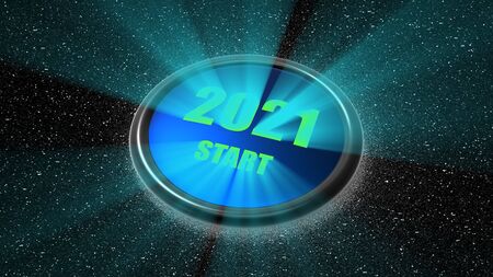 3d rendering of 2021 Start Button