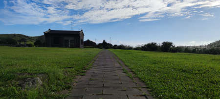 Qingtiangang, Taiwan-Oct 15, 2021: The natural source of alpine grasses is at Shangshan in Taipei City, Taipei City, Taiwanのeditorial素材
