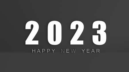 The 3d rendering of 2023 Creativity and inspiration ideas concepts with nice background