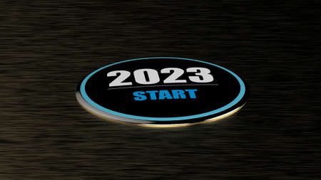 3d rendering of 2023 year start BTN