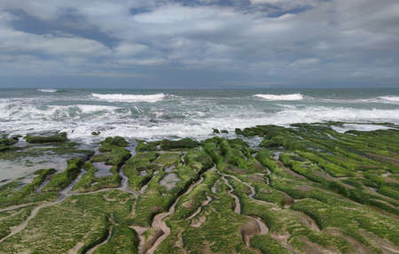 The Laomei Green Stone Trough is located in Shimen District on the North Coast, Every April and May,...