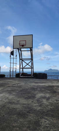 Daxi Da'an Temple front basketball court, Yilan County - Jul 27, 2022 : Daxi Da'an Temple front...