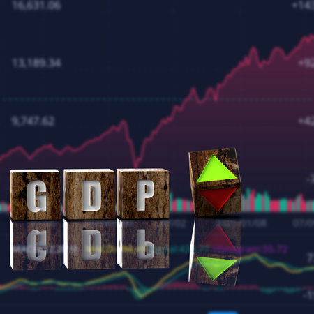 The 3d rendering of nice dice with the wording GPDの写真素材