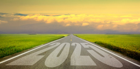 The Start of new year 2025, Happy new year. Starting a new stage