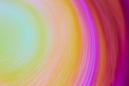 Abstract sun ripple vibrant sunset sunrise rainbow space colors echo splash background assetの写真素材