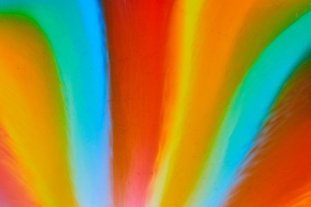 Burst of colors from abstract tie dyeの写真素材
