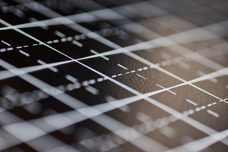 Textured Grid Pattern with Soft Focus Edges on Dark Surface