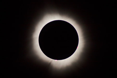 Total Solar Eclipse with Radiant Corona and Prominences