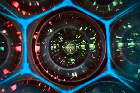 Abstract Kaleidoscope Vortex with Geometric Patterns and Color Play