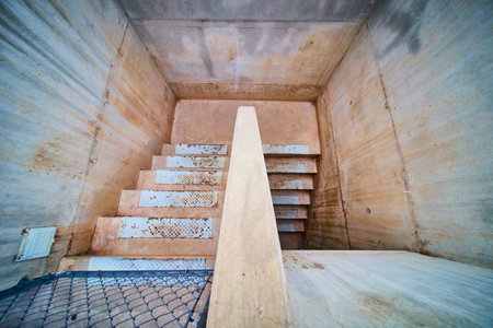 Industrial Concrete Staircase Urban Decay Overhead View