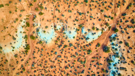 Aerial of Gooseberry Mesa Desert Patterns in Utah