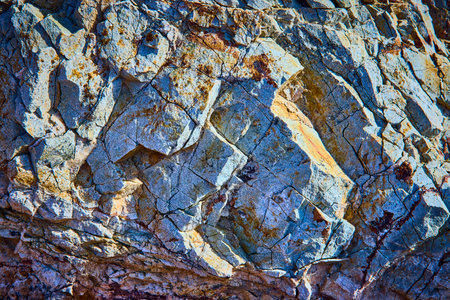 Intricate Rock Texture Patterns at Bootleg Canyon Eye-Level View