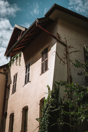 Lovely houses in Geneva, Switzerlandのeditorial素材