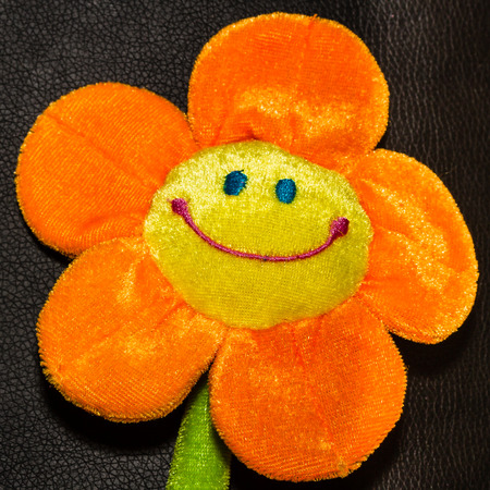 Flower made out of fabricの写真素材