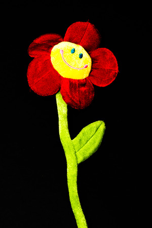 Flower made out of fabricの写真素材