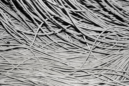 Tangle of cablesの写真素材