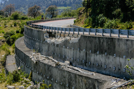 Highway in ruinsの写真素材