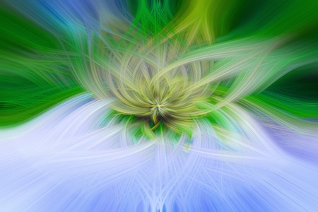 Beautiful abstract background in blue, green, yellow and orange tonesの写真素材