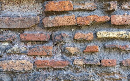 texture old brick wall closeup dayの写真素材