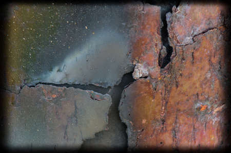 part of a rusty old bucketの写真素材