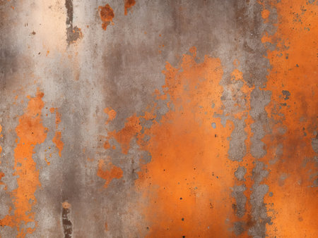 Rust on a clean, flat, smooth sheet of metalの素材