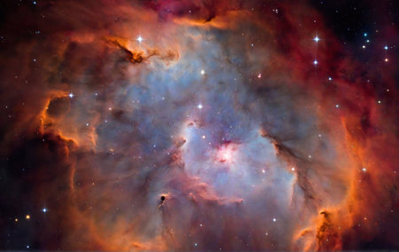 The mesmerizing beauty of a stellar nebula in spaceの素材